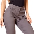 thumbnail image 4 of Pantalón Vestir Formal Mujer Con Bolsas Gabardina Stretch Gris 550310 gris M Incógnita 550310, 4 of 6