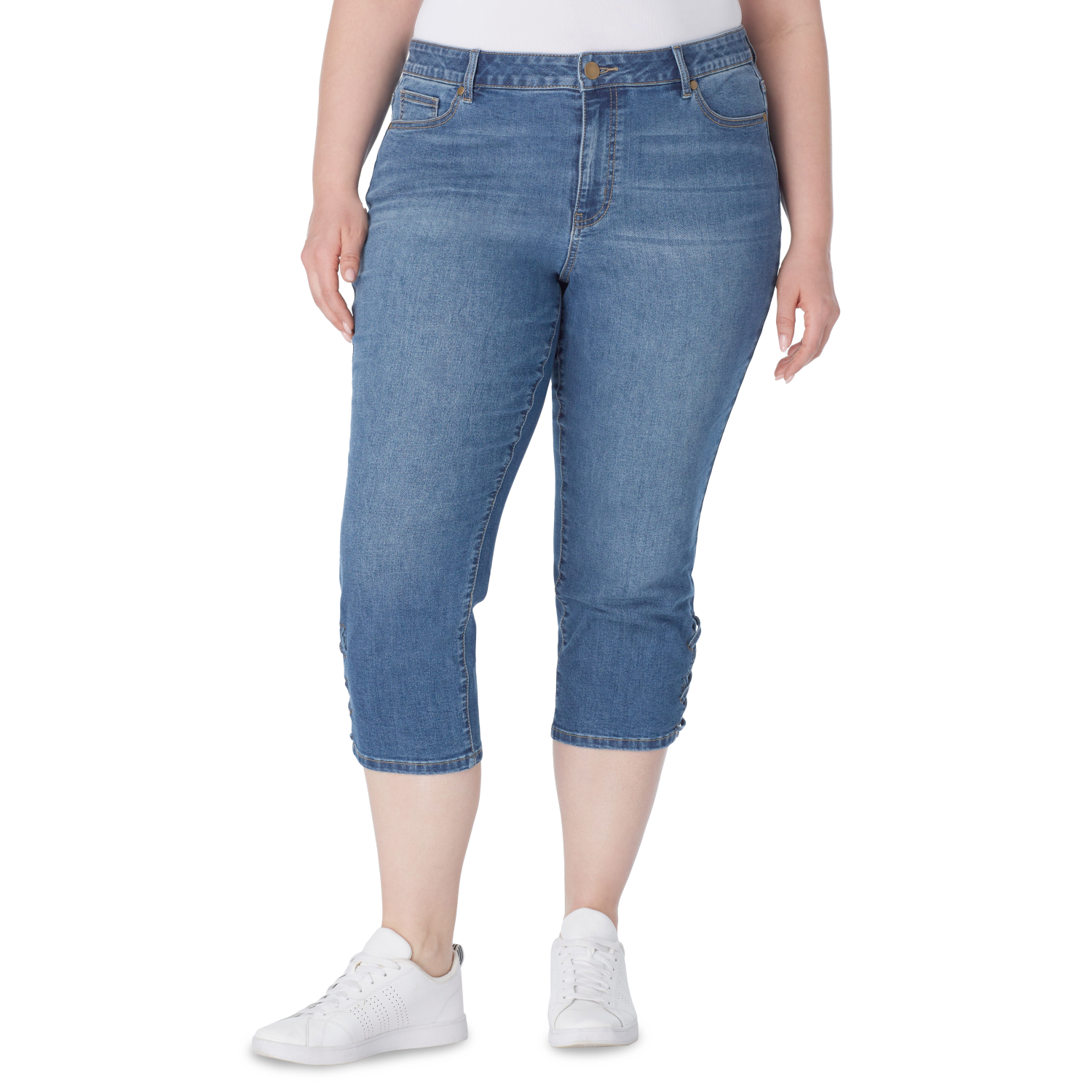 DressBarn Signature Capri with Side Slit and Lace