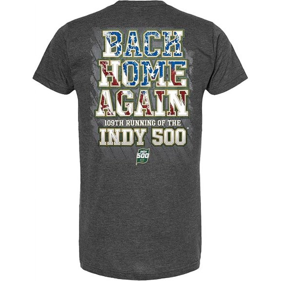 109th Indianapolis IndyCar 2025 Adult Race 5.25.2025 Back Home Again Tee M