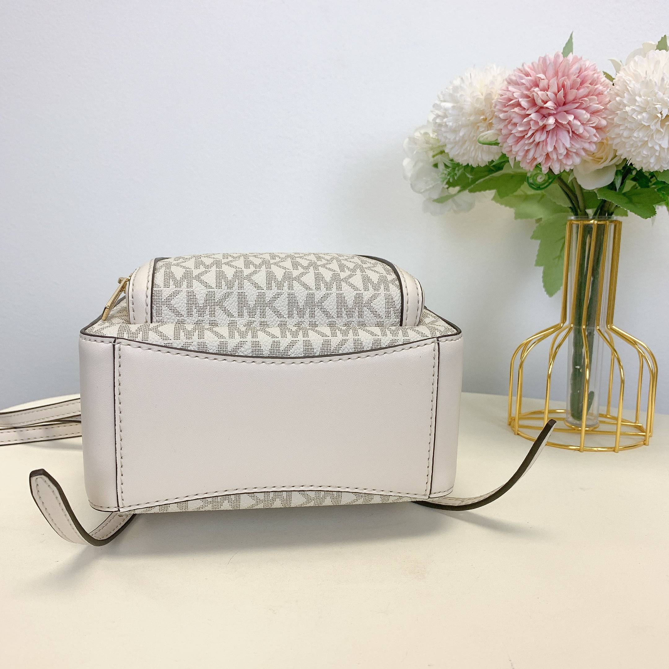 2024年新作入荷 Michael Bookbag Small PVC Cream Light XS Mini Jaycee Kors トップス
