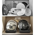 thumbnail image 5 of 2-Pack Adjustable Pot Pan Organizer, No Drill Under Cabinet Sliding Divider for Kitchen Cookware Bakeware Storage, 5 of 8