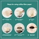 thumbnail image 4 of 100 Filtros de Papel Desechables para Café, Repuesto de Filtro de Papel, Filtro de Mano con Forma de Abanico, Filtro de Embudo., 4 of 5