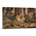 thumbnail image 1 of ARTCANVAS A Hare In The Forest 1585 Canvas Art Print by Hans Hoffmann - Size: 12" x 8" (0.75" Deep), 1 of 9