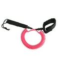 thumbnail image 1 of Surfing Foot Rope 7mm 10ft Coiled Spring High Elastic Adjustable Lightweight for Paddle Board SurfboardPink, 1 of 6