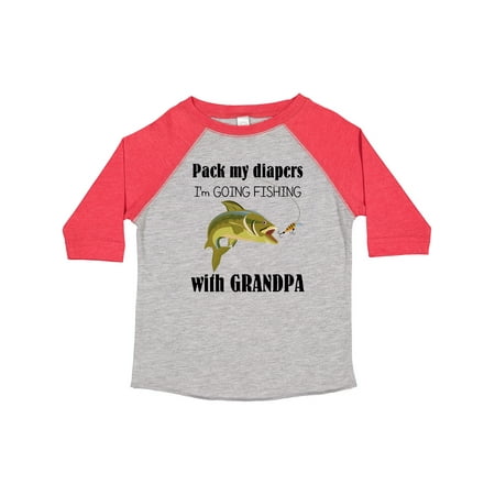 

Inktastic Going Fishing with Grandpa Gift Toddler Boy or Toddler Girl T-Shirt