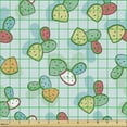 thumbnail image 2 of Botanical Upholstery Fabric by the Yard, Cartoon Style Colorful Cactus Parts and Shades Reflected on Backdrop, Decorative Fabric for DIY and Home Accents, Pale Blue Multicolor by Ambesonne, 2 of 5