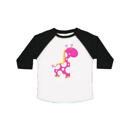 

Inktastic Cute Giraffe Little Giraffe Pink Giraffe Gift Toddler Boy or Toddler Girl T-Shirt