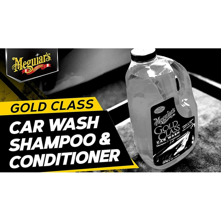 Meguiars G7164 Gold Class Car Wash Shampoo & Conditioner - 64 oz Case of  Six
