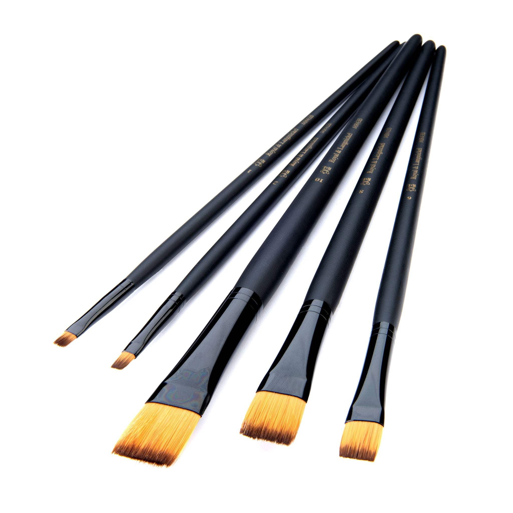 RSET-4307 | Essentials™ 5pc Gold Taklon Variety Brush Set 4307
