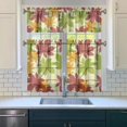 thumbnail image 3 of Rustic Fall Style Kitchen Curtains 3-Piece Set Turkey Design Thanksgiving Theme Window Treatment, 3 of 6