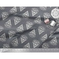 thumbnail image 3 of Soimoi Modal Satin Fabric Leaves & Floral Block Print Fabric by The Yard 42 Inch Wide, 3 of 3