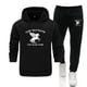 thumbnail image 4 of Chándal para hombre 2024, conjunto de dos piezas, sudaderas con capucha para hombre, chándal de campamento mestizo, traje de jogging para otoño e invierno, conjunto de sudaderas con capucha para hombr, 4 of 5