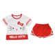 thumbnail image 2 of Hello Kitty-traje cómodo de algodón de verano para niñas, jersey de manga corta, camiseta, pantalones cortos, ropa informal de dos piezas para niños, 2 of 5