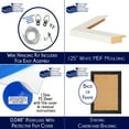 thumbnail image 3 of PFF PictureFrameFactoryOutlet - 26x32 Inch - Premium 1.25" White Profile - Picture Frame for Artwork, Puzzles, Photos, Certificates, 3 of 5
