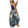 thumbnail image 1 of DPTALR Femmes Casual Floral Froncé Robe Irrégulière, 1 of 8