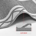 thumbnail image 4 of Diamond Plaid Washable Absorbent Kitchen Mats Set of 2, Kitchen Rugs for Floor Hallway Laundry Room Front of Sink Grey - 17x29 and 17x47 Inch, 4 of 6