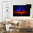 thumbnail image 5 of Elephant Stock Airplane At Dusk Wall Art - Horizontal Canvas Wall Art - Living Room Wall Decor - Transportation Canvas - Black And Blue Decor - 12" x 8", 5 of 8