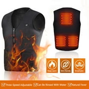 Electric USB Heating Vest Jacket Winter Flexible Electric Thermal Clothing Waistcoat Fishing Hiking Warm Clothes Men and Women