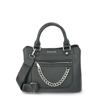 Madden NYC Women's Multi Zipper Barrel Bag, Cognac - Walmart.com
