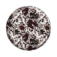 thumbnail image 3 of Spare Tire Cover, Cow Skin Wheel Cover Tire Covers for Trailers Car Truck Camper Universal Tire Covering Fits Diameter 17 inch, 3 of 7