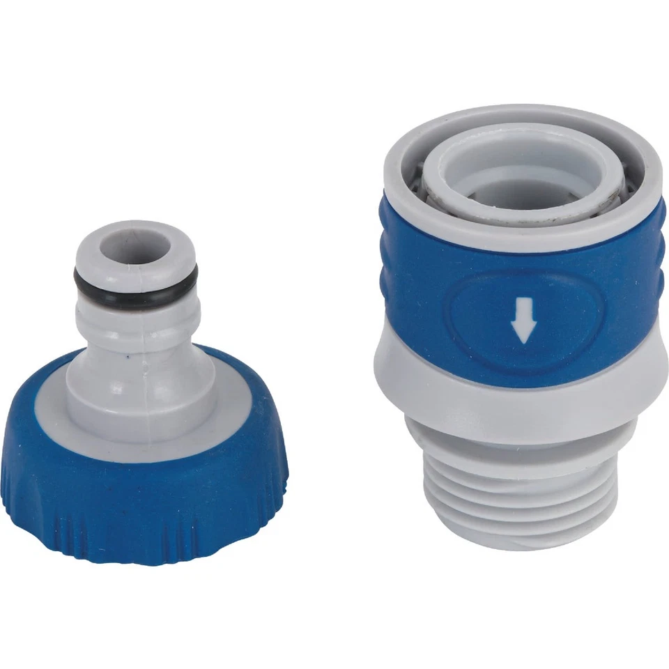 PURELY- Best Garden 1 Male, 1 Female Poly Faucet Quick Connect Connector Set 503Qc Best