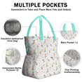 thumbnail image 3 of Colorful Forest Princess Pattern Drawstring Lunch Bag Women - Drawstring Lunch Bag Insulated for Work Office - Stain-Resistant Large Lunchbags for Women with Multi-Pockets, 3 of 6