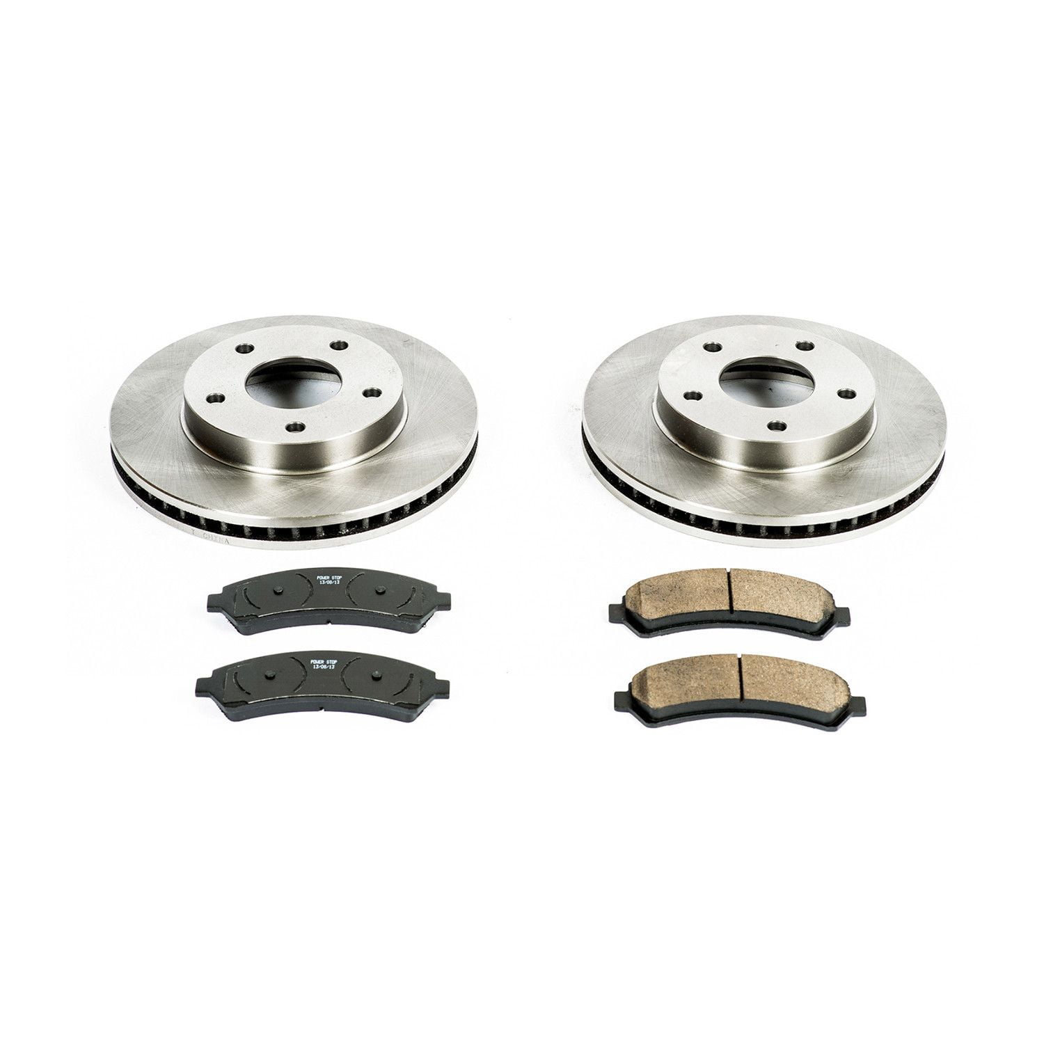 Power Stop Front Stock Replacement Brake Pad and Rotor Kit KOE2004