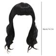 thumbnail image 3 of LHWEN 14in European Beauty Head Short Curly Wigs Air Liu Hai Ripple Curls For Women Wig Natural Looking Synthetic Heat Fiber Wigs Hair For Daily Party Use Beauty Salon Straight Hair Fun Lace, 3 of 9