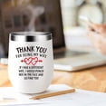 thumbnail image 6 of Best Gifts for Wife- Thanks for Being My Wife Wine Tumbler- Romantic Gifts for Her Women Wife Couple Soulmate On Wedding Anniversary Valentines Day (Black), 6 of 6