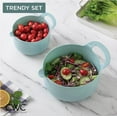 thumbnail image 7 of COOK WITH COLOR Mixing Bowls Set 4-pcs, Non-Slip Mixing Bowls with Pour Spouts & Handles, Speckled Mint, 7 of 7