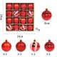 thumbnail image 3 of onlyliua Liquidación Adornos Navideños, Colgantes para Árboles de Navidad, Bolas Navideñas, Bolas de Colores Brillantes (6 Cm/16 Piezas), 3 of 5