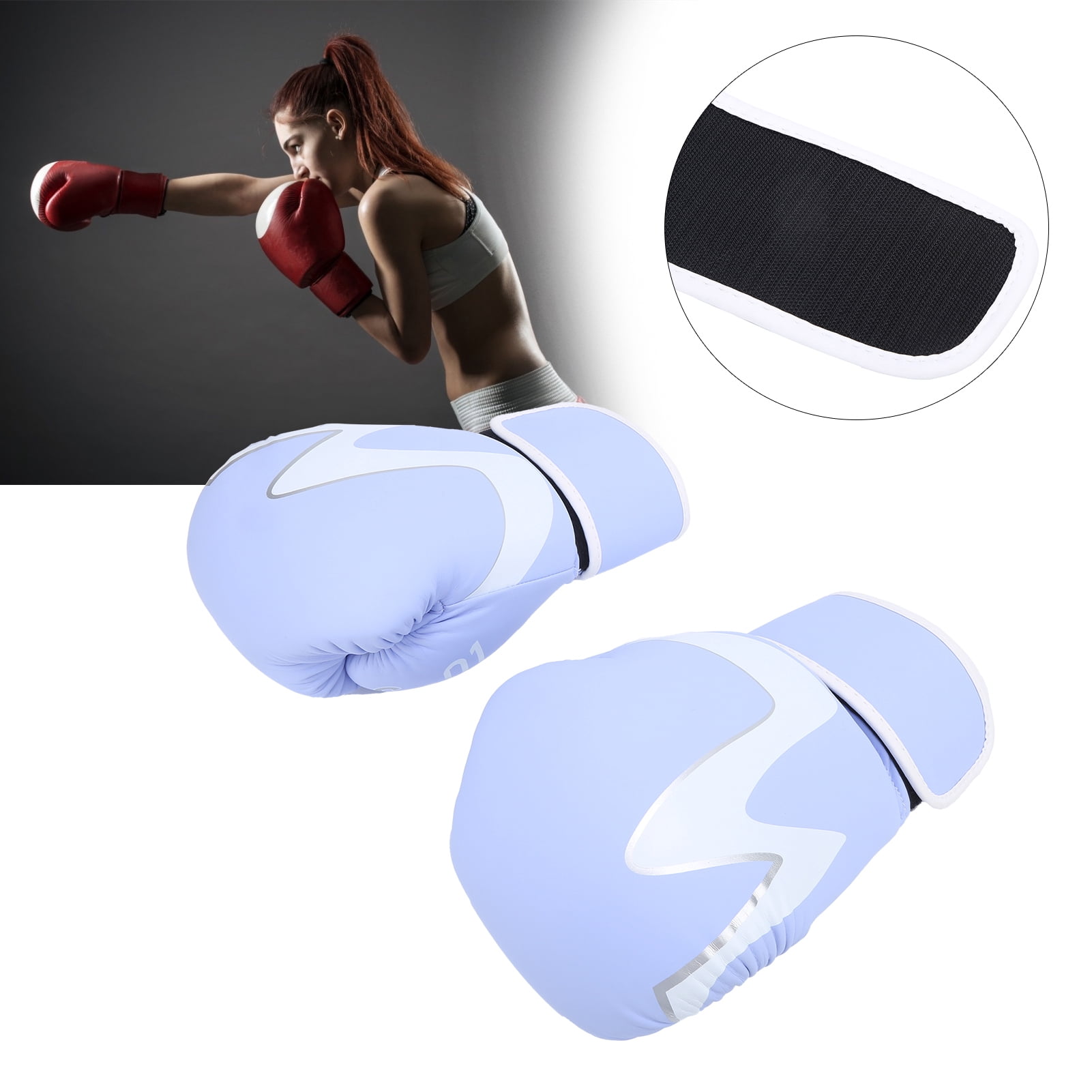 NFTIGB Pro Series Premium Boxing Gloves Unisex 12 oz (12 oz / 340 g) Training Sparring Heavy Bag Gear Purple