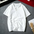 thumbnail image 4 of Mens T-Shirts V Neck Solid Color Short Sleeve T Shirt Fashion Versatile Pullover Tshirt, 4 of 4