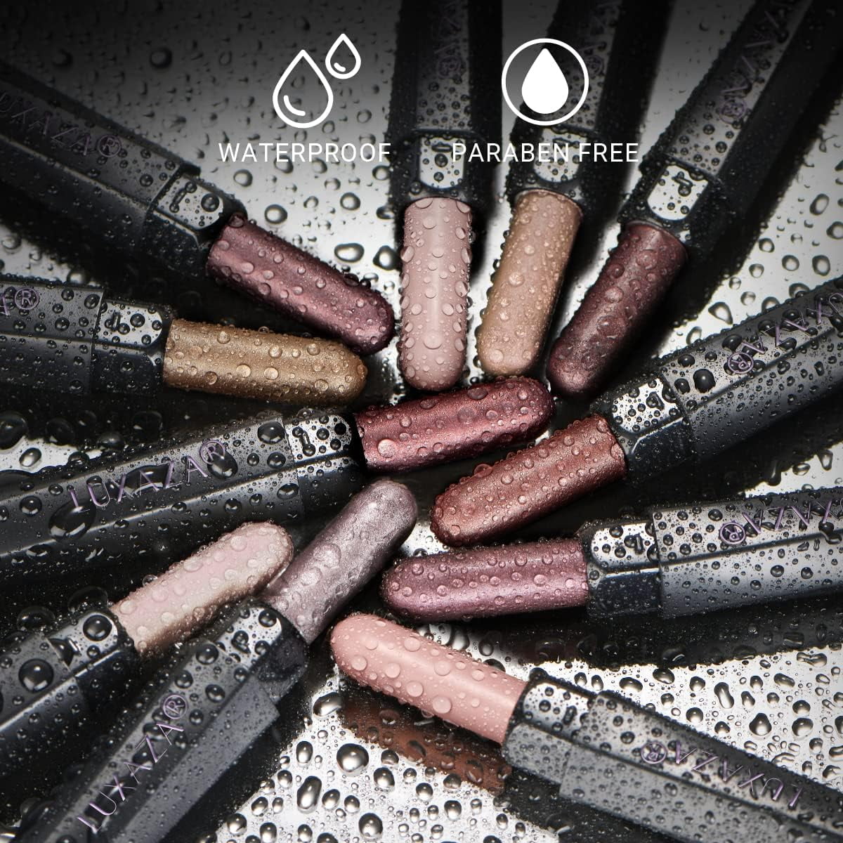 10PCS Eyeshadow Stick,Shimmer And Neutral Champagne Pink Metallic Eye Shadow sticks,Cream Eyeshadow Pencil Crayon with Smudge-proof & Waterproof,Eye Brightener Stick