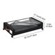 thumbnail image 3 of Caja de almacenamiento debajo de la cama con ruedas | Organizador de gran capacidad para ropa, zapatos, libros | El marco de tela y metal 600D soporta hasta 66 libras | Etiqueta de ventana, 3 of 8