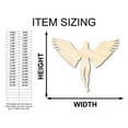 thumbnail image 2 of Unfinished Wood Angel Shape 24" / 1/4", 2 of 4