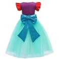 thumbnail image 3 of Girls Mermaid Party Dress Kids Princess Dress Up Costume Pageant Birthday, 3 of 7