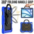 thumbnail image 3 of for iPad Pro 12.9 inch Case (2022/2021/2020/2018), 360 Rotating Shockproof Cover with Stand, Handle, Shoulder Strap, Blue, 3 of 7
