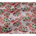 thumbnail image 4 of oneOone Cotton Jersey Dark Peach Orange Fabric Flower Watercolor Diy Clothing Quilting Fabric Print Fabric By Yard 58 Inch Wide, 4 of 4