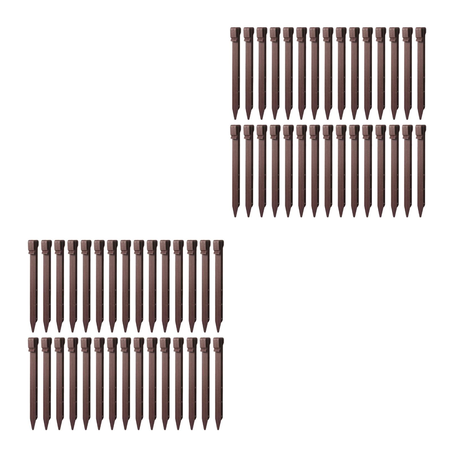 KALLORY Plastic Ground Stakes for Camping, Gardening, Outdoor Tents and Lawn Use - 60 Pieces