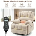 thumbnail image 6 of BedLuxury Power Lift Recliner Chair for Living Room,Extra Wide Recliner Massage Chair for Big and Tall People with Heated,USB Charge Port,Infinite Position(Beige), 6 of 6