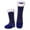 A-Blue168, variant on Bibifish Mens Fuzzy Ripple Slipper Socks Warm Lined Knitted Non Winter Thermal Socks Casual Stripped Printed Mid Socks