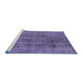 thumbnail image 2 of Ahgly Company Machine Washable Indoor Rectangle Oriental Blue Industrial Area Rugs, 3' x 5', 2 of 4