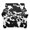 Cow Patterned, variant on Chririnla 2 Piece Armchair Slipcover Red Rose and Skull Pattern Armchair Cover, Individual Cushion Covers Elastane with Stretchable for Living Room