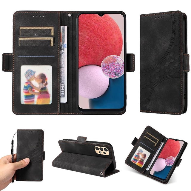 Funda GANGXUN para Samsung Galaxy A13 4G con diseño acolchado elegante, cuero PU, protección total y ajuste preciso