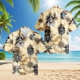 thumbnail image 2 of Netecom Vintage Pirate Skull Hawaiian Shirt for Men, Button Down Summer Beach Short Sleeve, Retro Style, Sizes S-5XL, 2 of 6