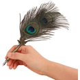 thumbnail image 2 of Antique Feather Ink Pen Set with 5 Replacement Metal Nibbs Calligraphy Writing Quill Pen for Wedding Sign In Creative Office Supplies, 2 of 6