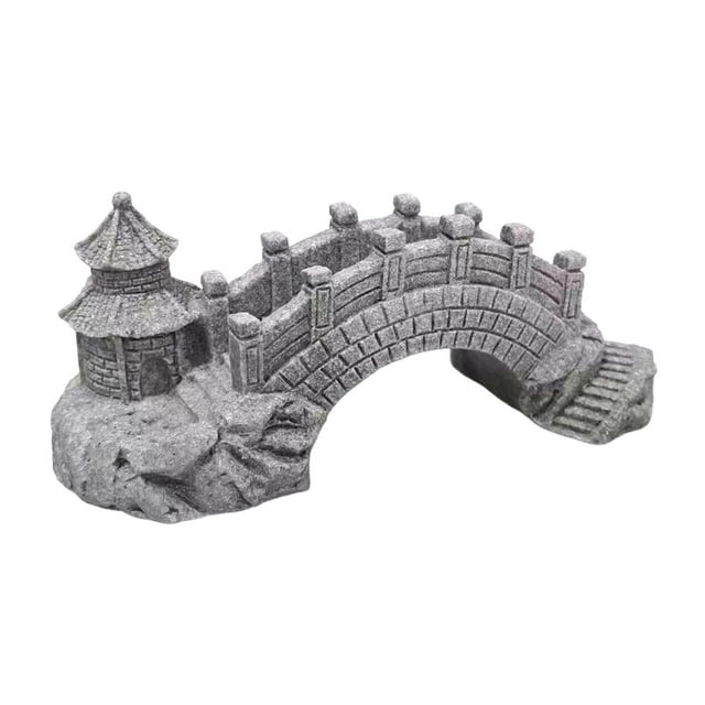 Estatua de arenisca para acuario, paisajismo, figura decorativa artesanal de arenisca Estilo A