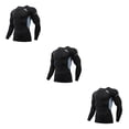 thumbnail image 3 of Jumpingount Ropa interior térmica para hombre Medias Esquí de invierno Correr Ropa de compresión de manga larga Ropa deportiva Culturismo 1609 Type1 NO1, 3 of 6