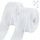 thumbnail image 1 of Cinta de gasa blanca, 2 rollos, 1-1/2 pulgadas x 10 yardas, cinta de organza transparente, cinta de seda de gasa hecha a mano, cinta blanca, 1 of 5